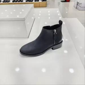 [탠디]by미셸 x25515 소가죽 소재 3cm굽 옆 장식 여성 앵글부츠 cc273