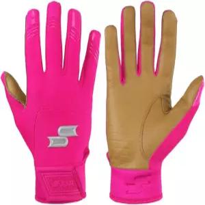 SSK X1 컬러 러시 유소년 야구 배팅 글러브 - 내구성 있는 카브레타 가죽 팜 11가지 색상