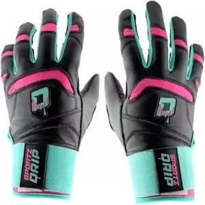 스포츠 드립 배팅 글러브 블랙/핑크 - 야구 및 소프트볼 선수용 정품 가죽 장갑 남녀공학-청소년