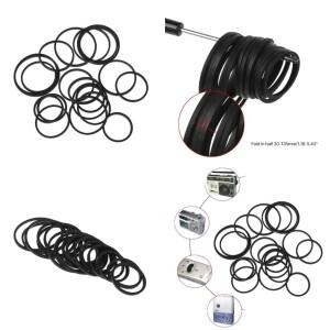 디스크 드라이브 카세트 플레이어 레코더용 내구성이 뛰어난 DVD 고무 벨트 30-135mm 혼합 사각 50개 팩