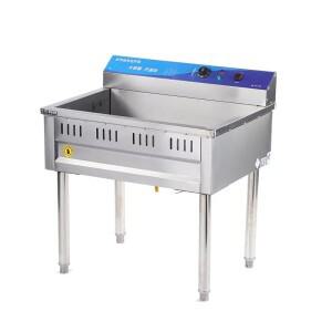 상업용 수직형 온도조절 딥 프라이어 감자튀김 전기 생선 튀김기 (싱글 탱크)