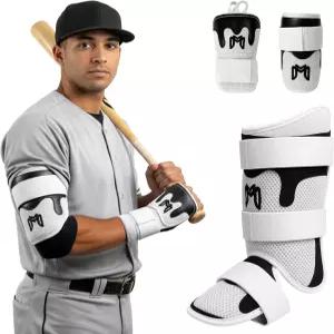 메디캡틴 트리플가드 ？ 타자를 위한 완벽한 야구 보호 키트 손 팔꿈치 및 다리 보호대 프로 수준의 편안함