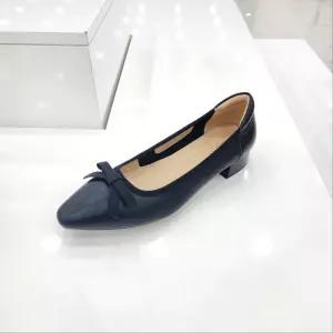 [탠디]by미셸 x24203 소가죽 소재 4cm굽 앞 장식 여성 펌프스 구두 cc4_CC