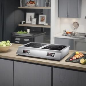 휴대용 전기 인덕션 쿠킹 스토브 스테인리스 스틸 산업용 쿠커 호브 쿡탑 주방 기기