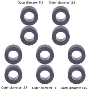 20CB 2 피스 카세트 데크 고무 벨트 유휴 휠 아드러 고리