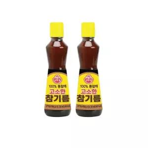 오뚜기 고소한 참기름 320ml 2개
