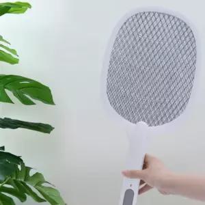 sh) 퇴치 전기모기채 파리 충전식 거치식 원버튼 전자