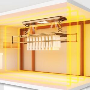 세탁용품 전기 실내 빨랫줄 자동 조명 시스템 옷 건조대 스마트 건조기