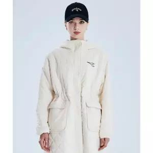 매장정품 diadora 디아도라 Diadora 벤치 플리스 롱패딩 자켓 IVORY D4423TPJ86IVS 1243182
