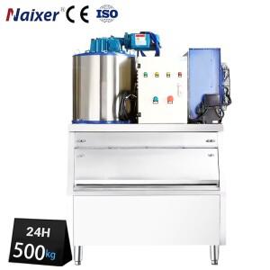 해수 플레이크 제빙기 어선용 0.3톤  스테인리스 스틸 아이스 기 맞춤형 로고 포함