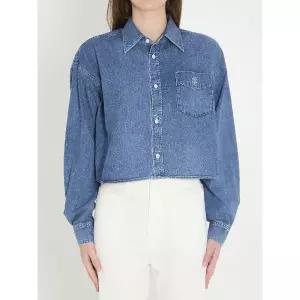 유니언 오션 워시 크롭 데님 셔츠 RC0BC2N67 GDP1