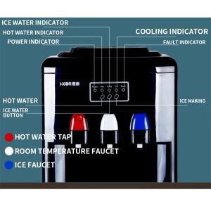 HZB-15YLR 수직 워터 디스펜서 다기능 제빙기 소형 홈 바 상업용 밀크 티 샵 라운드 아이스 큐브 만드는 기