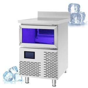 바데스크탑 제빙기 상업용 찻집 대형 가정용 자동 사각 얼음 기