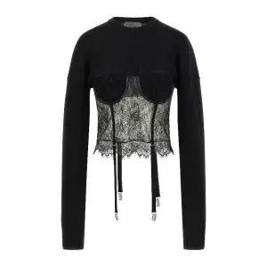 레이스 인서트 가터 스웨터 06PSKNT38916404 99