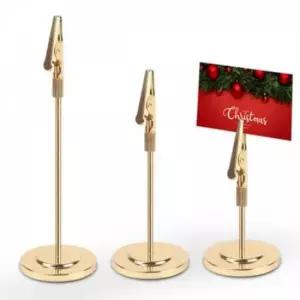 [문구/오피스] 홀더 문서 명함 장식 골드 메모꽂이 포인트 사무용 클립 오피스 집게 대형