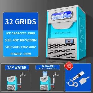 32 그리드/36 그리드 제빙기 눈송이 기계 상업용 얼음 분쇄 대형 자동 실험실 해산물 냄비 사시미