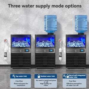 제빙기 상업용 100KG/일 우유티 가게용 자동 블록 전기