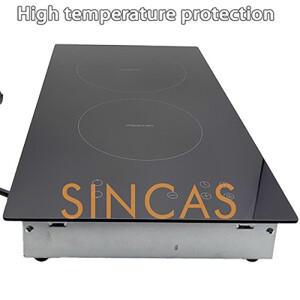 더블 헤드 전기 인덕션 쿡탑 스토브 내장형 쿠커 220V 센서 터치 컨트롤 마그네틱 핫 플레이트