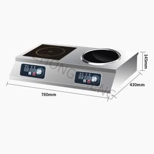 인덕션 쿠커 6000W 고출력 전기 요리 호텔 플랫 오목 볶음 더블