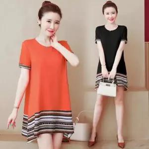 [셀러에이드]WL S93770 에스닉패턴 롱티셔츠 미니원피스 원피스티셔츠