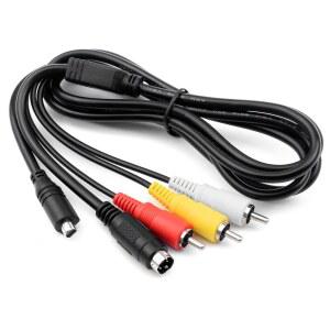 Saipomor VMC-30FS VMC 15FS A /V RCA to S-Video Cable Compatible with Sony Handycam DCR-SR40 DCR-SR42 DCR-SR47 DCR-SR68 DCR-SR80, DCR-SR82 DCR-SR85 DCR-SR88, DCR-SR200 DCR-SR300 Camcorders -4.9ft