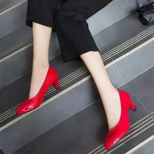 여자 원피스 구두 여성화 펌프스 미들힐 오피스 신발