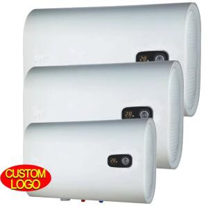 2024  OEM 서비스 전기 보일러 30L 50L 80L 플랫 듀얼 탱크 에나멜 수평 저장식 온수기