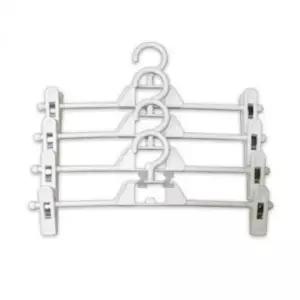 [생활] 섬유옷걸이 팬츠 바지 집게형 4P 행거 옷걸이