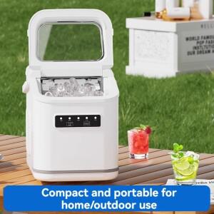 스마트 미니 소형 홈 완전 자동 원형 제빙기 기숙사 및 학생용 소형 15kg 얼음 기