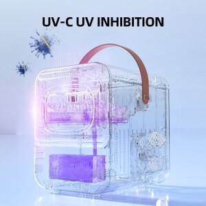 휴대용 제빙기 손잡이가 있는 카운터탑 전기 아이스 큐브 머신