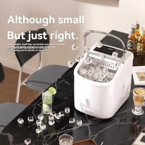 95W 제빙기 상업용 가정용 소형 스마트 완전 자동 전력 휴대용 제빙기(적외선 감지 포함)