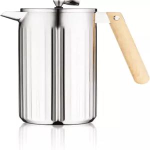 보둠 34온스 두로 더블 월 프렌치 프레스 커피 메이커 광택 스테인리스 스틸