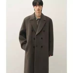 매장정품 DRAW FIT 드로우핏 프리미어 퓨어 울 로브 더블 코트 [MELANGE BROWN] DFCT5402MEBR 1370590
