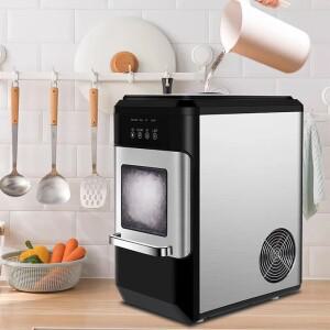 30KG/24H 제빙기 HZB-20N 상업용 밀크티 가게 미니 소형 소형  입자 얼음 완전 자동