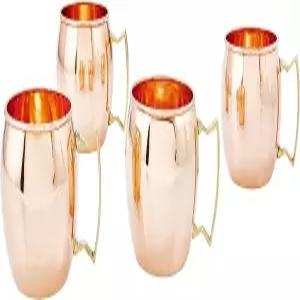 올드 더치 인터내셔널 오리지널 모스크바 뮬 머그컵 공급업체 무연 16온스 100 순동 4개 세트 OS429