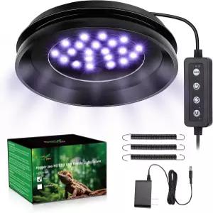디밍이 있는 파충류를 위한 UVB 조명 수염 용 도마뱀 거북이를 LED 전구 고정 장치 열대 및 사막 탱크