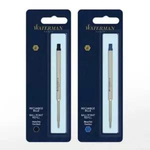 [문구/오피스] 워터맨 리필 볼펜심 F 흑색 부드러운 잘써지는 고급펜