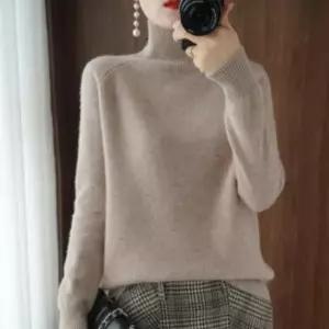 [옷은날개] 여자 베이직 터틀넥 폴라 니트 스웨터 목폴라 티셔츠