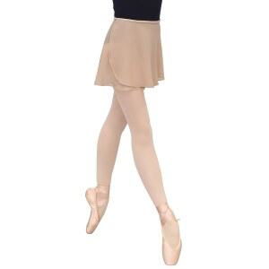 타헬리아 발레 랩 스커트 여성 탄력 허리 밴드 쉬어 텍스처 댄스