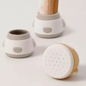 의자커버 소음 미끄럼방지 실리콘 의자 발캡 신발 커버