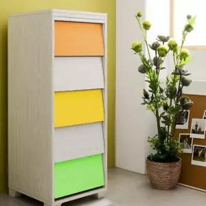 깊은서랍장 아기옷서랍장 5단 원룸 틈새 광폭