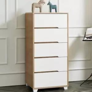 드레스룸화장대서랍장 안방슬림서랍장 5단 600