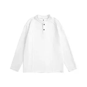 맨투맨 남성 티 캐주얼 긴팔 헨리넥 빅사이즈 솔리드 admr1