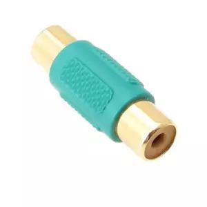 RCA F 연장 젠더 스테레오 AV 그린 100개케이블선 컴퓨터연결잭 컴퓨터 변환 스피커