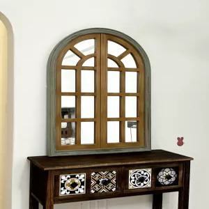 창문틀 벽장식 거울 벽걸이 가짜 창틀 창문 엔틱 아치 카페 모형 가짜창문 창문형 가짜문