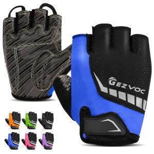 충격 흡수 패드, 추가 그립, 유연한 착용감, 가벼운 무게, 남녀 산악 자전거용 통기성을 갖춘 GEZVOC 사이클링 장갑