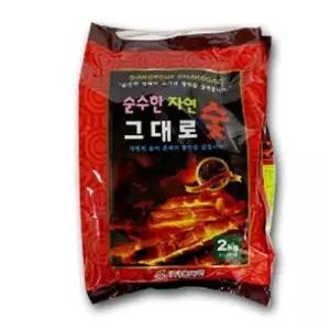 순수한 자연 그대로 숯 2kg장작 바비큐 불구이용숯 캠핑참 식당용 구이용 참숯 바베큐 캠핑용