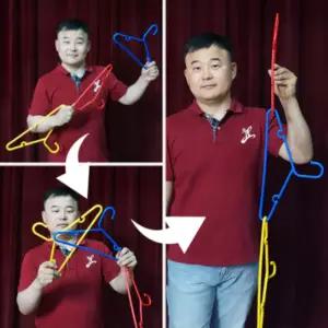 (국내생산) JL매직 연결되는 마법 옷걸이 미라클 링커 주용링킹행거마술 놀이 장난감 세트 어린이 초등학생