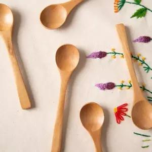 과일나무 티스푼 6P 세트 양식기 우드 커트러리