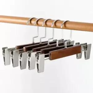 [생활] 하의용 나무옷걸이 바지걸이 원목 5p